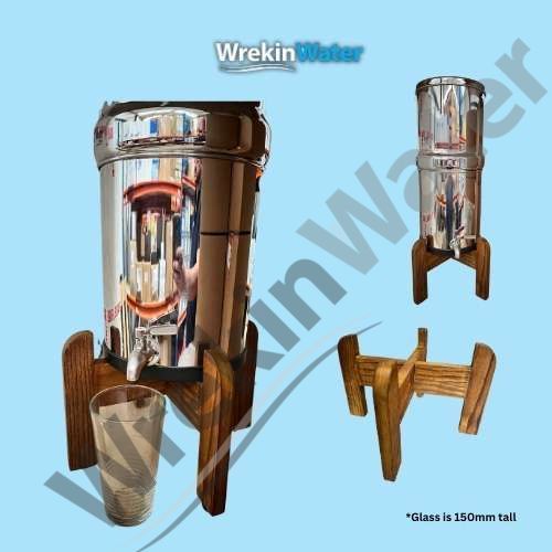 WSSD Gravity Water Filter System Wooden Stand 